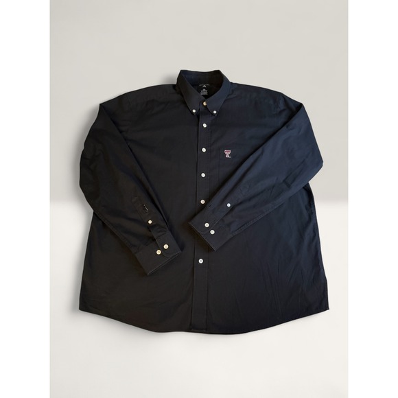 Antigua Other - Antigua Texas Tech Red Raiders Mens 2XL Black Button Down Long Sleeve Shirt